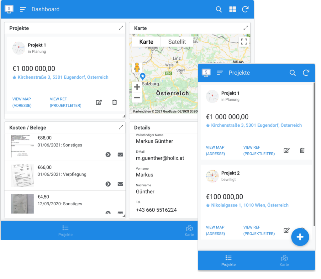 Beispiel AppSheet2x holix.at