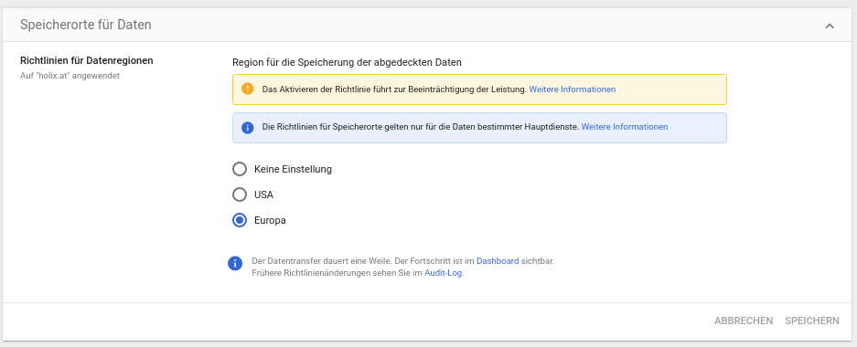 GSuiteSpeicherort 4 holix.at